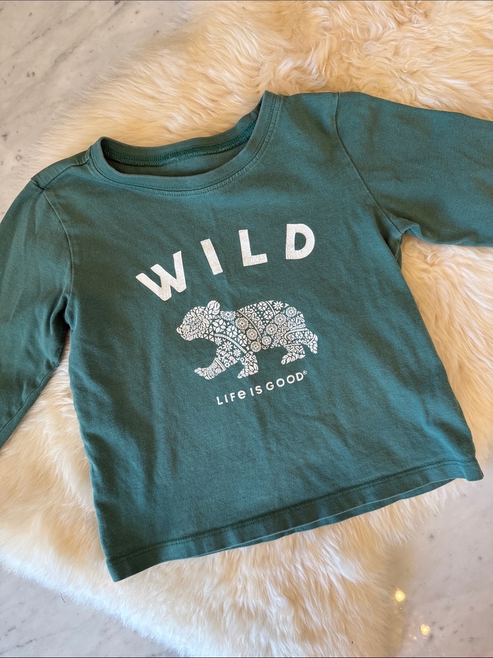 Life Is Good Wild Bear Shirt 4T